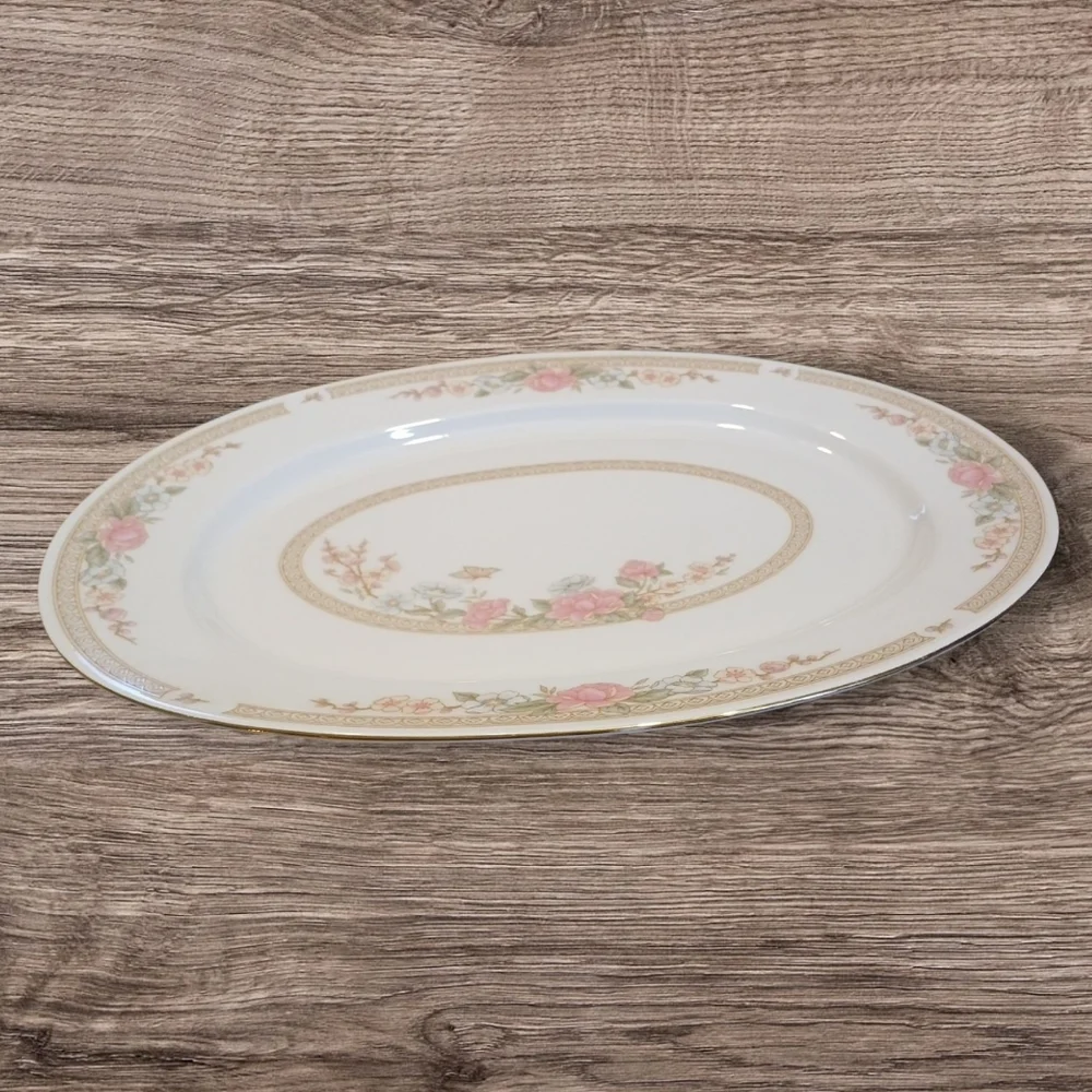 Rose Oval Serving Platter
